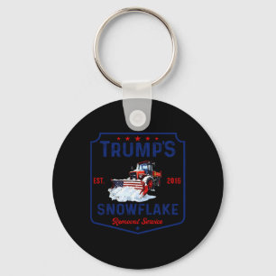 Trump's Snowflake Removal Service Funny Trump 2024 Key Ring
