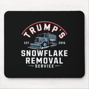 Trumps Snowflake Removal Service Funny Trump 2024 Mouse Pad