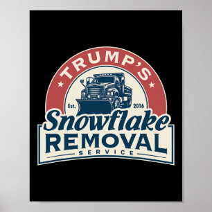 Trump's Snowflake Removal Service Funny Trump 2024 Poster