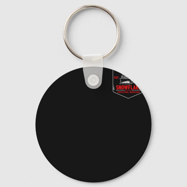 Trump's Snowflake Removal Service Funny Trump 2025 Key Ring (Front)