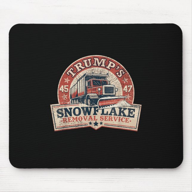 Trumps Snowflake Removal Service Funny Trump Vinta Mouse Pad (Front)