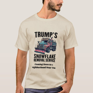 "Trump's Snowflake Removal Service - Patriotic T-Shirt