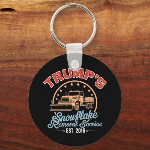 Trump's Snowflake Removal Service Trump 2024  Key Ring