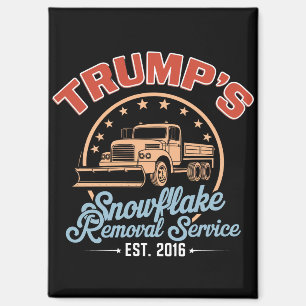 Trump's Snowflake Removal Service Trump 2024  Magnet
