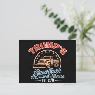 Trump's Snowflake Removal Service Trump 2024 Postcard
