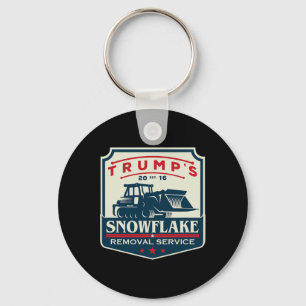 Trump's Snowflake Rmoval Service Funny Donald Trum Key Ring