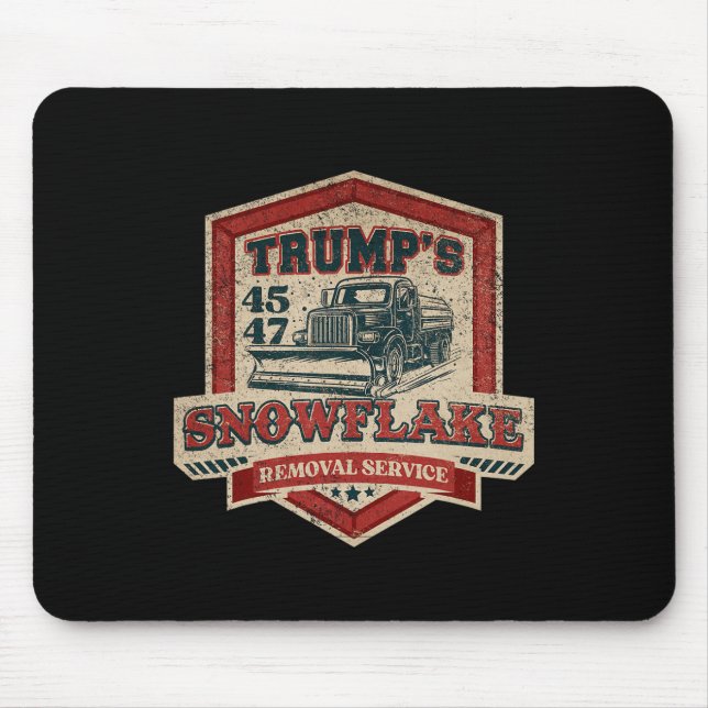 Trump's Snowflake Rmoval Service Funny Trump Chris Mouse Pad (Front)