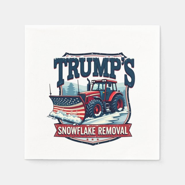 Trump's Snowflake Rmoval Service Inauguration Day  Napkin (Front)