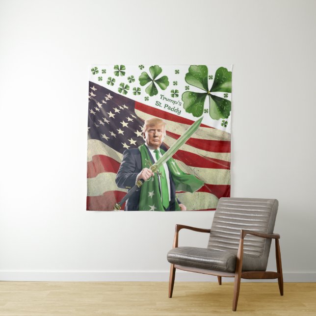Trump's St. Paddy Tapestry (In Situ)