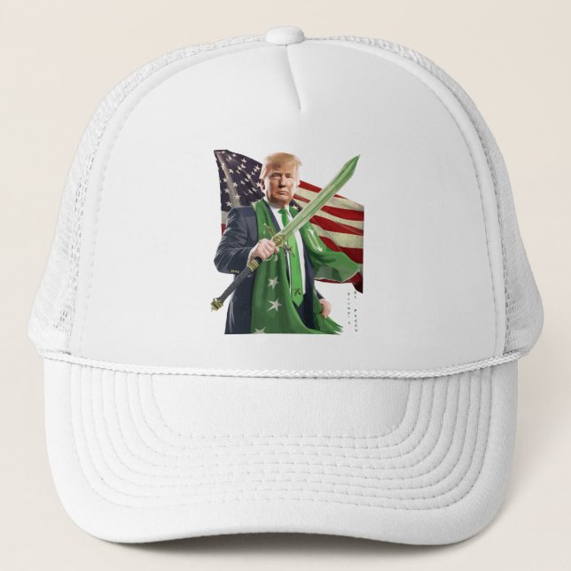 Trump's St. Paddy Trucker Hat (Front)