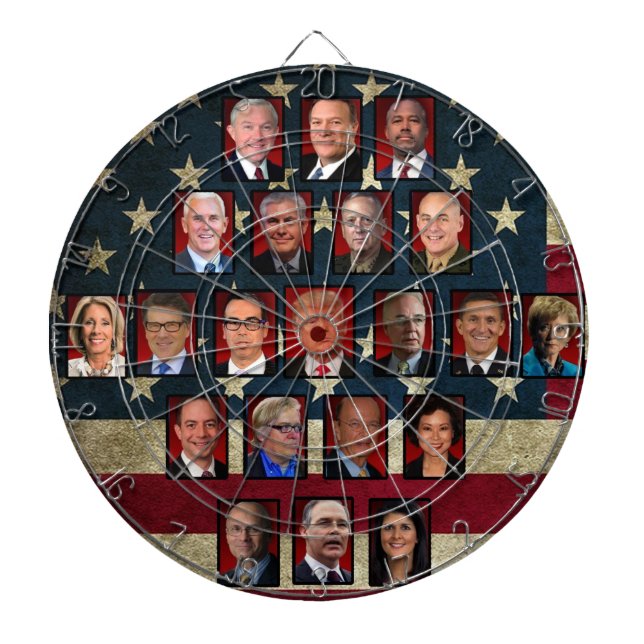 Trump's White House Cabinet Dartboard (Front)