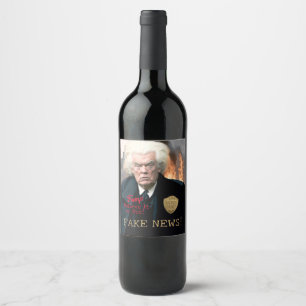 Trump's Witch Hunt Wine Label