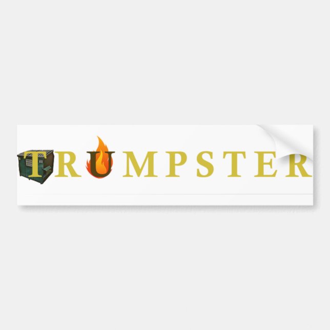 Trumpster Sticker For Dumpsters (Front)
