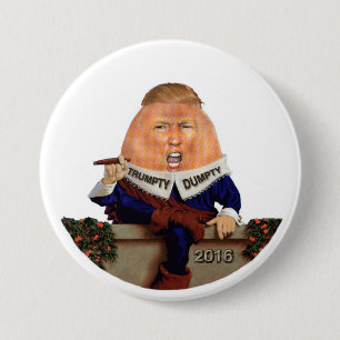 Trumpty Dumpty sat on the wall 7.5 Cm Round Badge