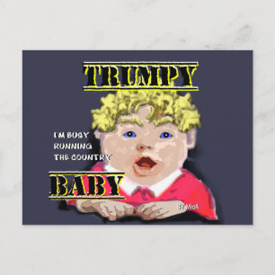 Trumpy Baby Postcard