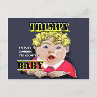 Trumpy Baby Postcard