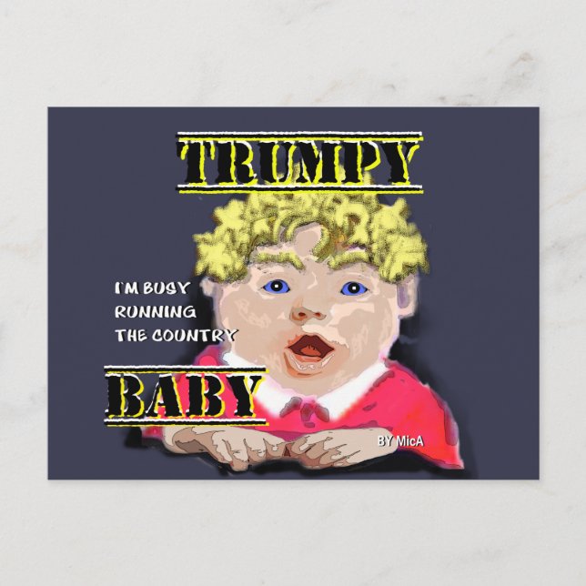 Trumpy Baby Postcard (Front)