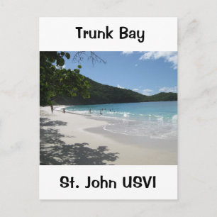 Trunk Bay, St. John USVI Postcard