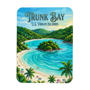 Trunk Bay U.S. Virgin Islands Magnet
