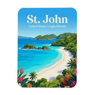 Trunk Bay United States Virgin Islands Magnet