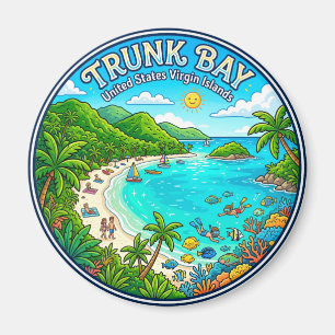 Trunk Bay United States Virgin Islands Magnet