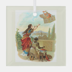 trunk glass tree decoration