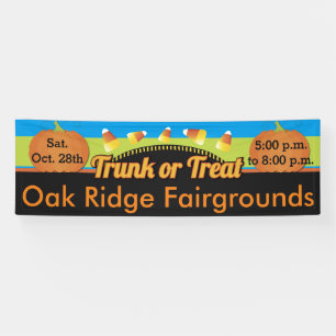 Trunk or Treat Candy Corn Banner