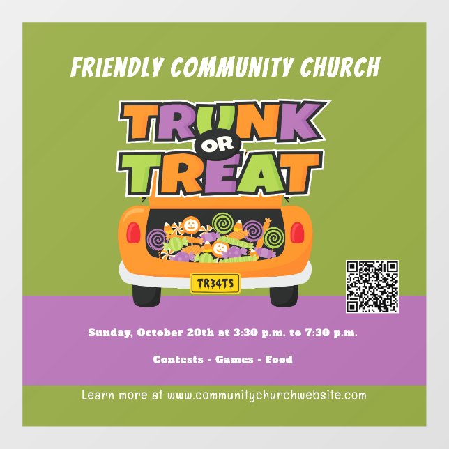 Trunk or Treat Halloween (Sheet)