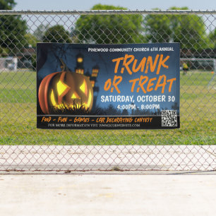 Trunk or Treat Halloween Banner