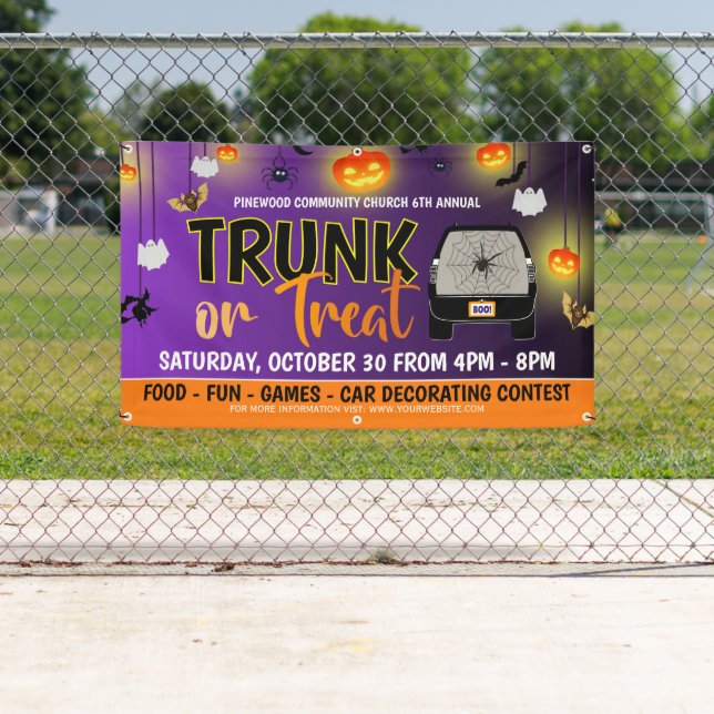 Trunk or Treat Halloween Banner (Insitu)