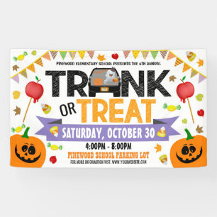 Trunk or Treat Halloween Banner