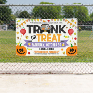 Trunk or Treat Halloween Banner