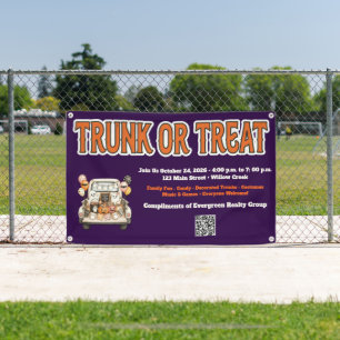 Trunk or Treat Halloween Banner