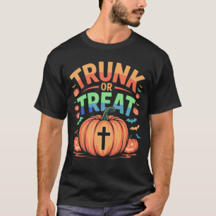 Trunk Or Treat Halloween Christian Pumpkin T-Shirt
