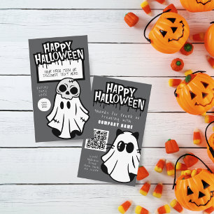 Trunk or Treat Halloween Cool Ghost Business Cards