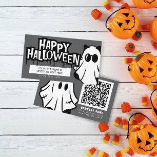 Trunk or Treat Halloween Cool Ghosts Business Card