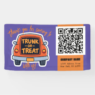 Trunk or Treat Halloween QR Business Banner