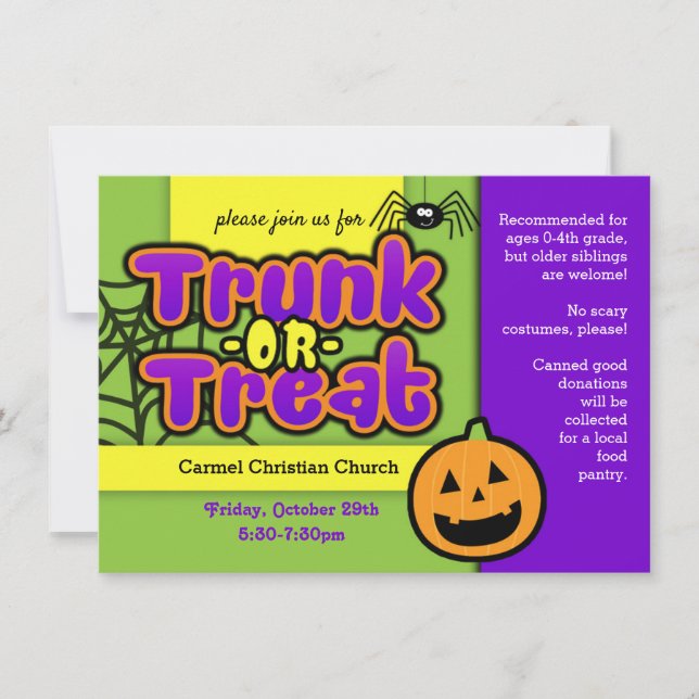 Trunk or Treat Invitation (Front)