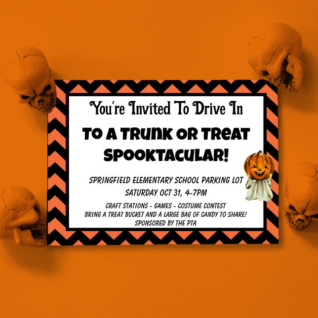 Trunk or Treat Kids Halloween Party Template (Creator Uploaded)