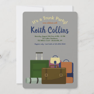 Trunk Party (Male) Invitation