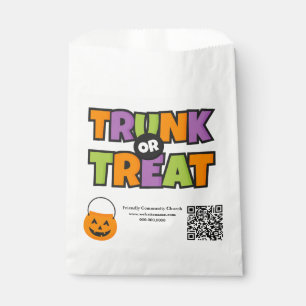 Trunk Treat QR Code Church Community Event Favour Bags