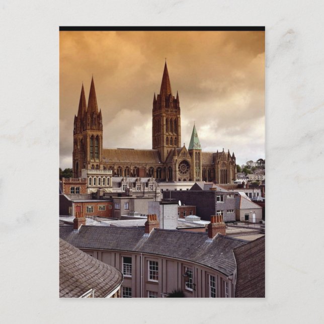 Truro Cathedral, Cornwall, England Postcard (Front)