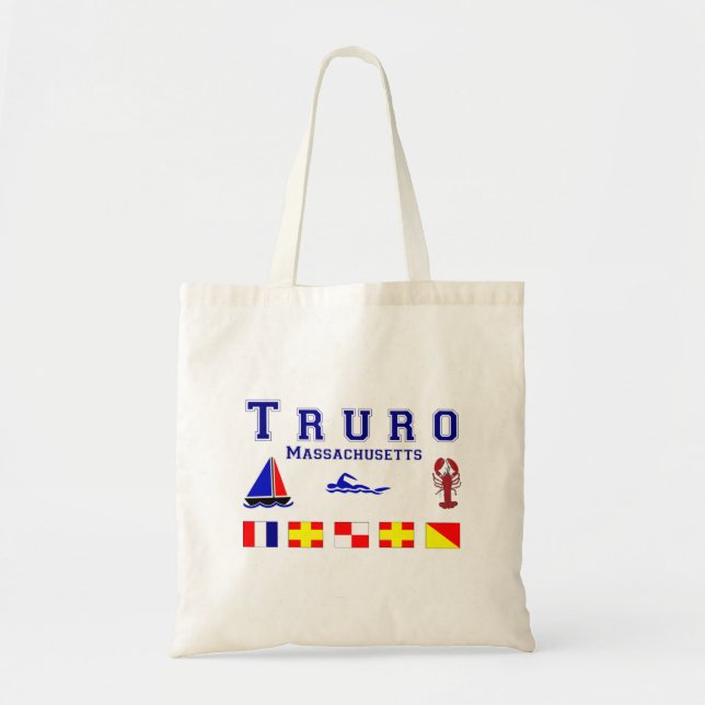 Truro MA Signal Flags Tote Bag (Front)