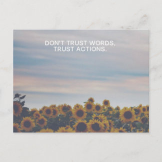 Trust Actions Postcard