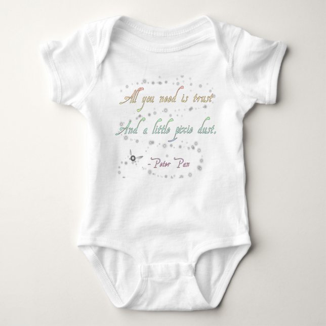 Trust and Pixie Dust Baby Bodysuit (Front)