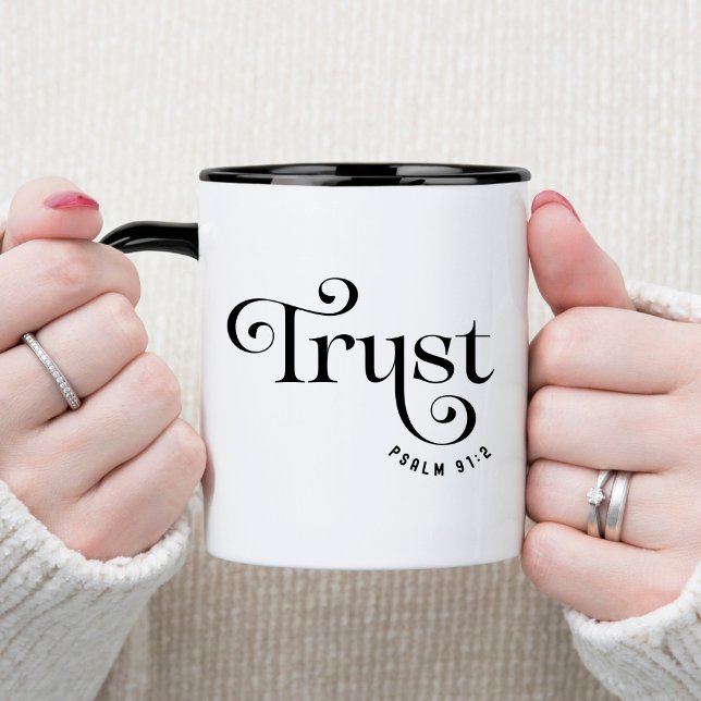 Trust Bible Verse Christian Coffee Mug (Creator Uploaded)