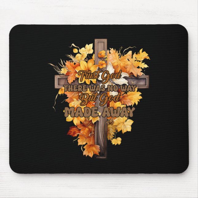 Trust God All Things Are Possible Christian Thanks Mouse Pad (Front)