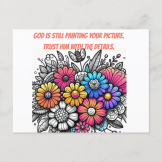 Trust God , faith Postcard