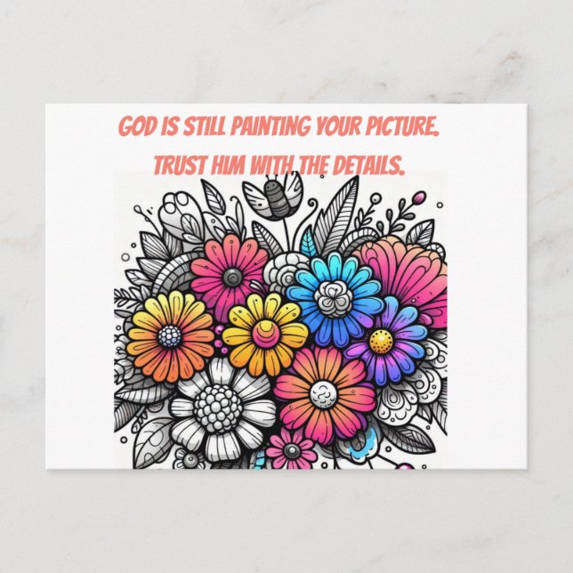 Trust God , faith Postcard (Front)