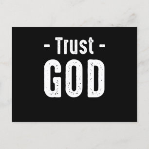 Trust God Religion Believer Faith Church Pray Gift Postcard